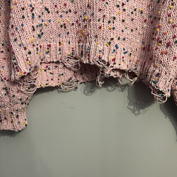Pink Lily Confetti Sweater M - Picture 2 of 4